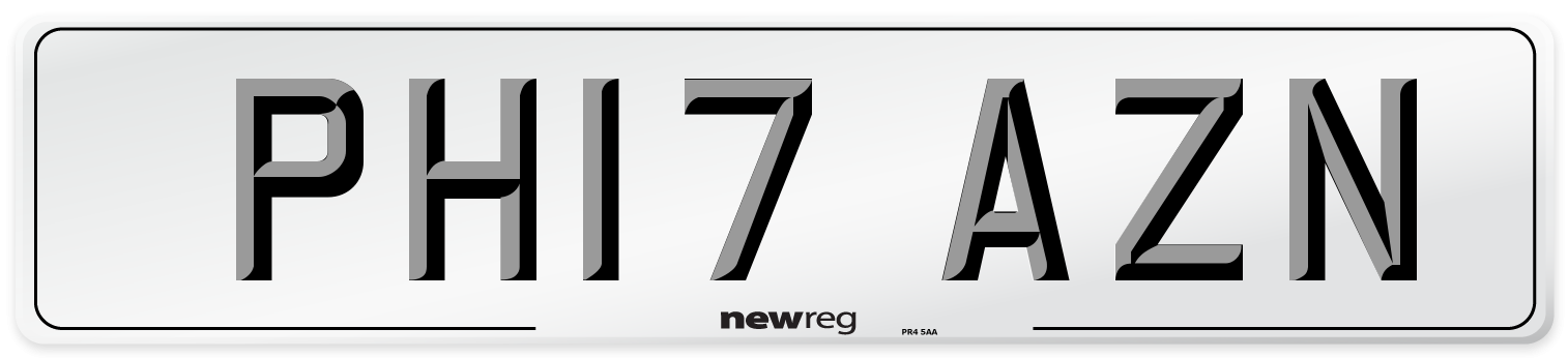 PH17 AZN Number Plate from New Reg